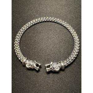 Stainless Steel Viking Dragon Head Bracelet